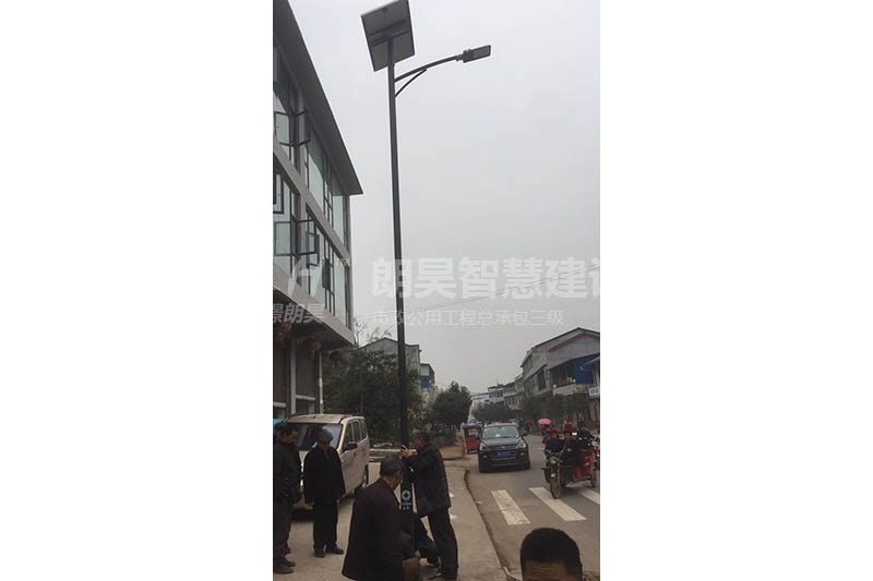 遂宁安居区玉丰镇场镇太阳能路灯工程